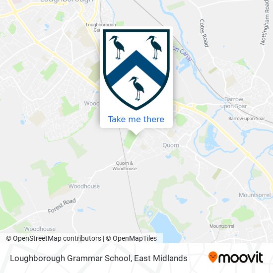 Loughborough Grammar School map
