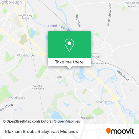 Bloxham Brooks Bailey map