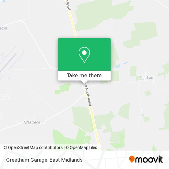 Greetham Garage map