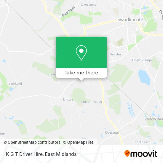 K G T Driver Hire map