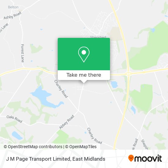 J M Page Transport Limited map