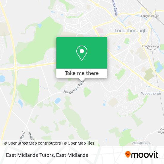 East Midlands Tutors map