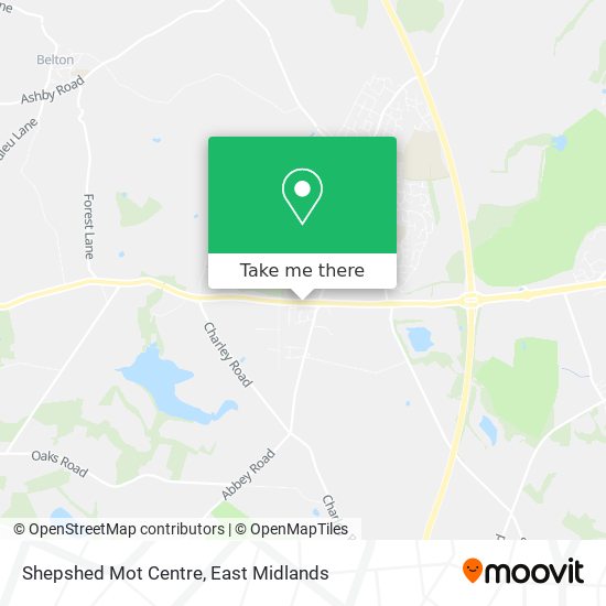 Shepshed Mot Centre map