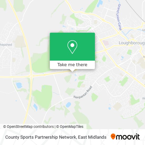 County Sports Partnership Network map