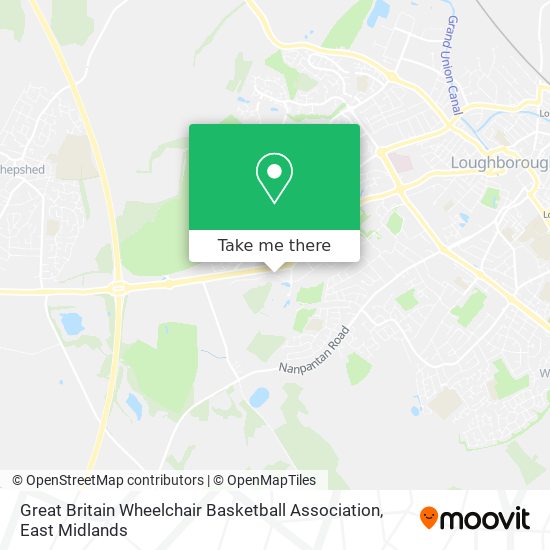 Great Britain Wheelchair Basketball Association map