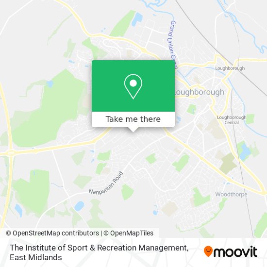 The Institute of Sport & Recreation Management map