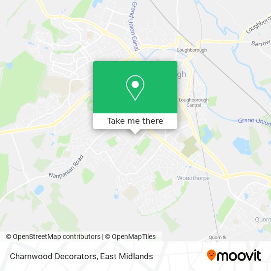 Charnwood Decorators map