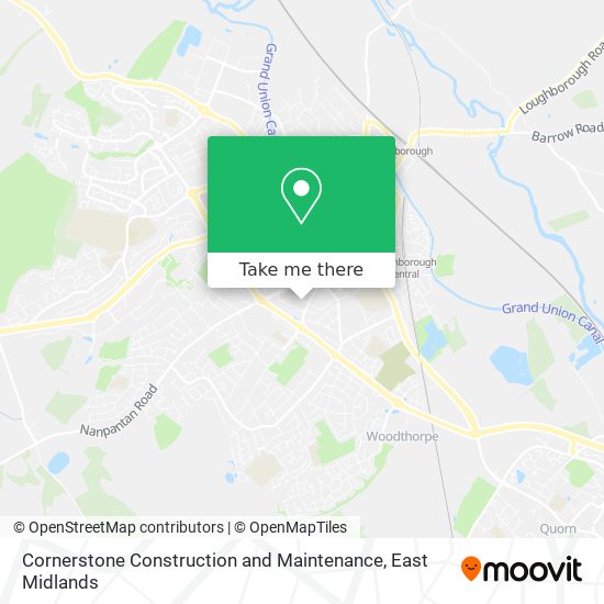 Cornerstone Construction and Maintenance map