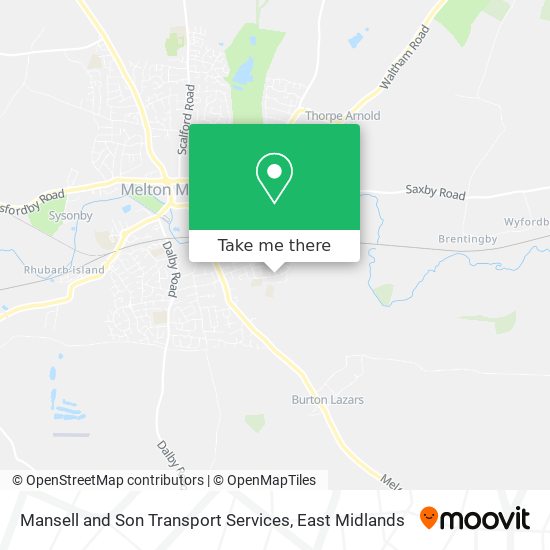 Mansell and Son Transport Services map