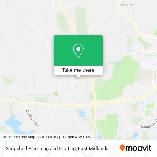 Shepshed Plumbing and Heating map