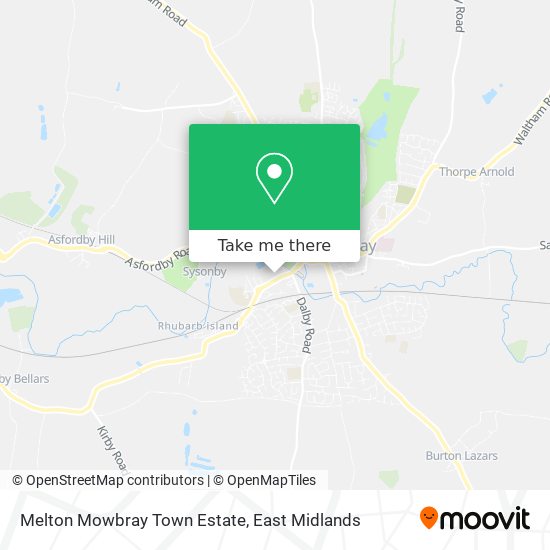 Melton Mowbray Town Estate map