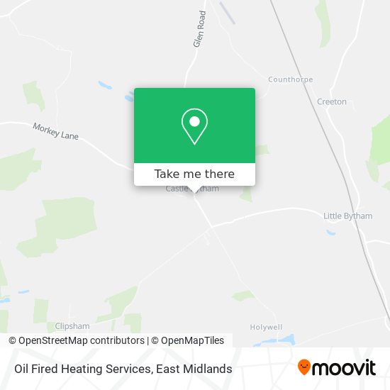 Oil Fired Heating Services map