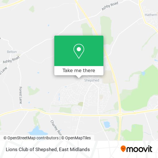 Lions Club of Shepshed map