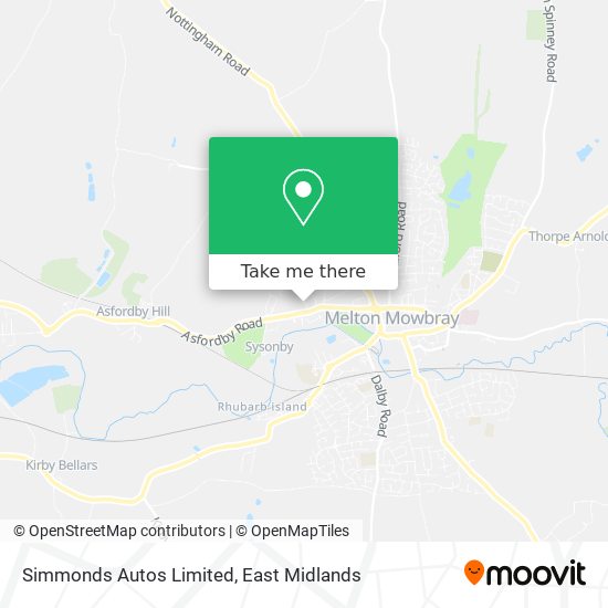 Simmonds Autos Limited map