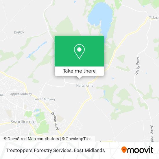 Treetoppers Forestry Services map