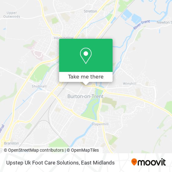 Upstep Uk Foot Care Solutions map