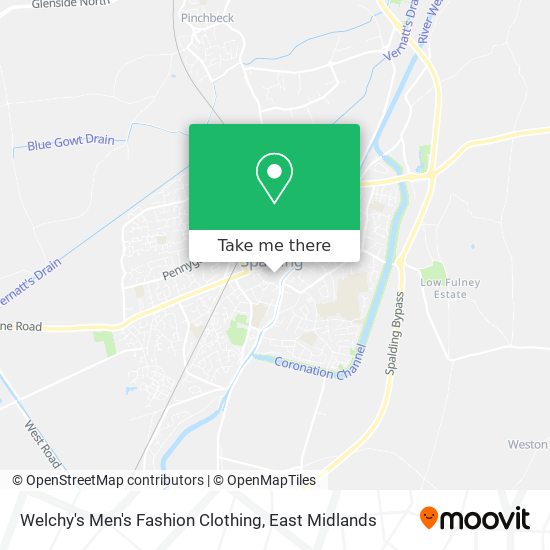 Welchy's Men's Fashion Clothing map