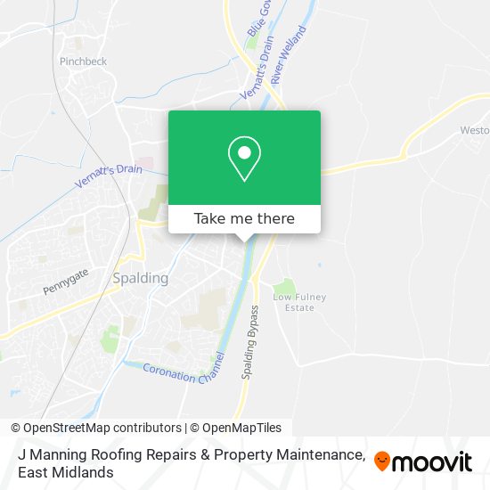 J Manning Roofing Repairs & Property Maintenance map