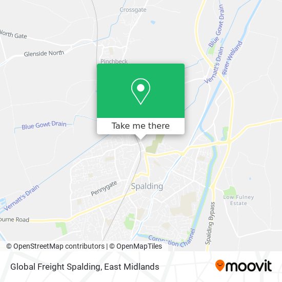 Global Freight Spalding map