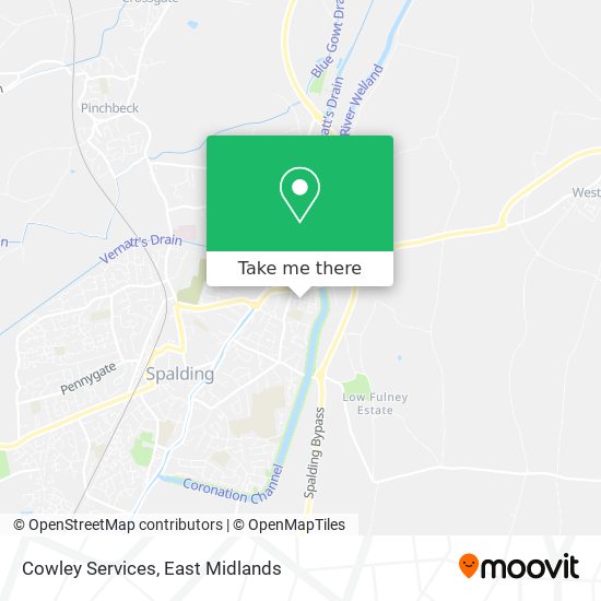 Cowley Services map