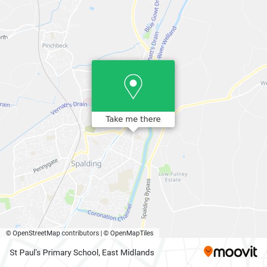 St Paul's Primary School map