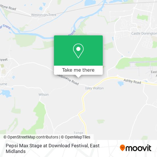 Pepsi Max Stage at Download Festival map