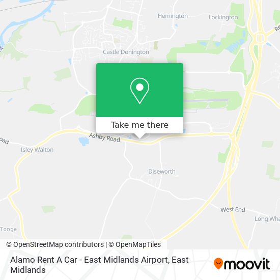 Alamo Rent A Car - East Midlands Airport map