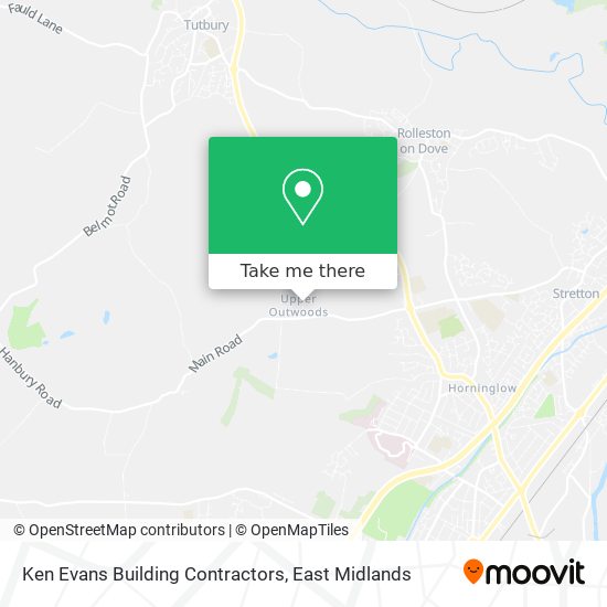 Ken Evans Building Contractors map