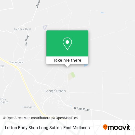 Lutton Body Shop Long Sutton map