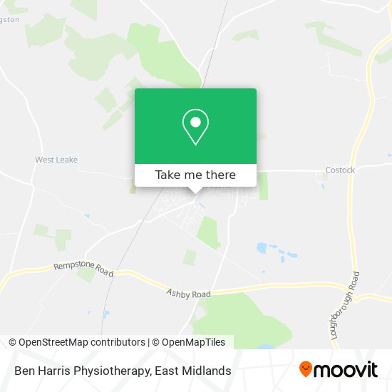 Ben Harris Physiotherapy map