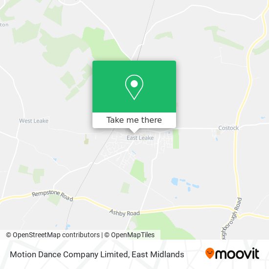 Motion Dance Company Limited map