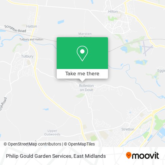 Philip Gould Garden Services map