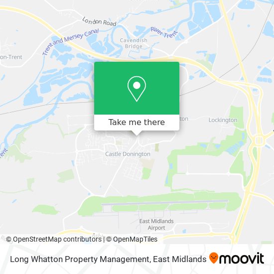 Long Whatton Property Management map