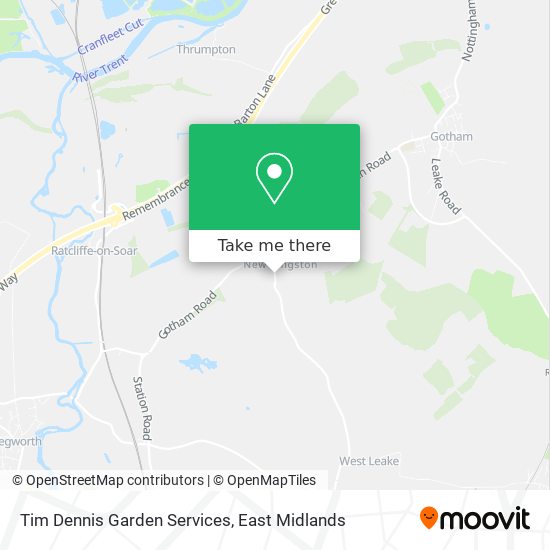 Tim Dennis Garden Services map