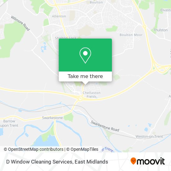 D Window Cleaning Services map