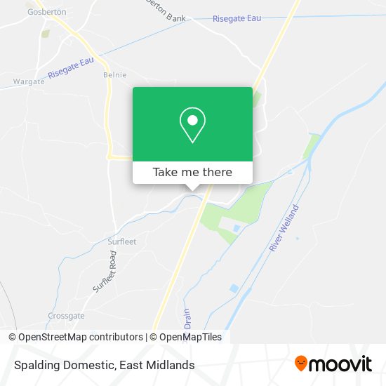 Spalding Domestic map