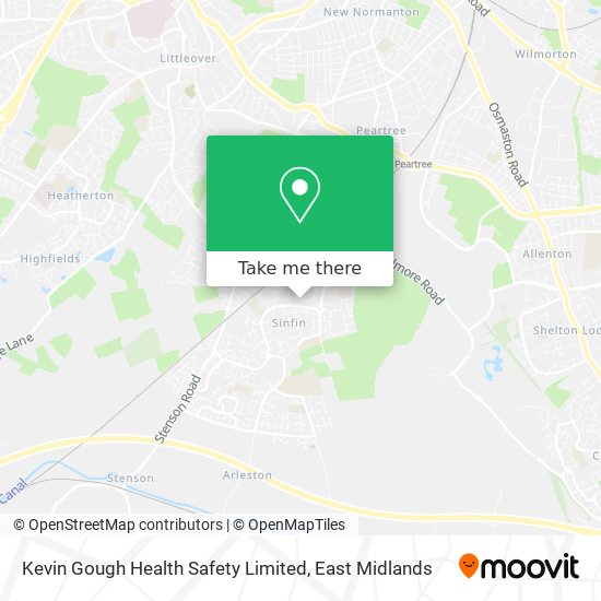 Kevin Gough Health Safety Limited map