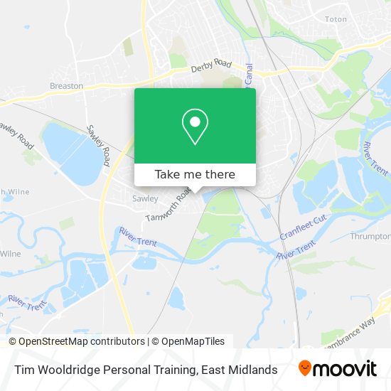 Tim Wooldridge Personal Training map
