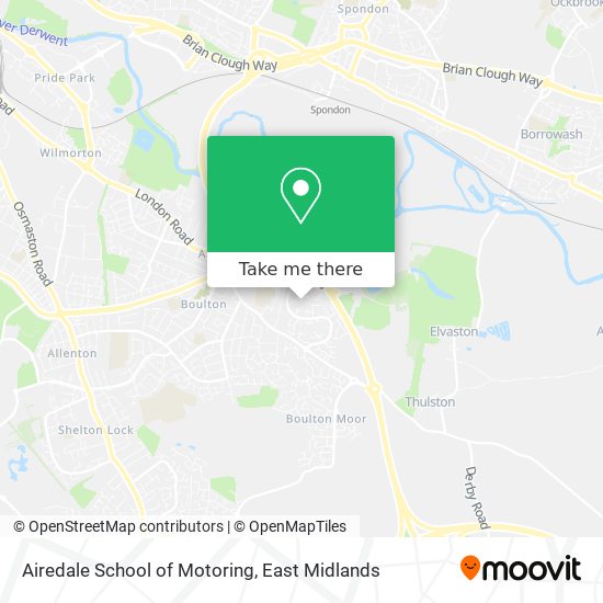 Airedale School of Motoring map