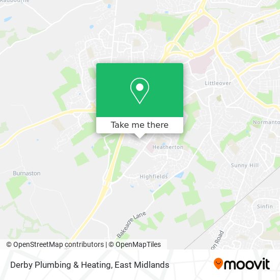 Derby Plumbing & Heating map