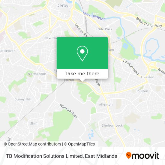 TB Modification Solutions Limited map