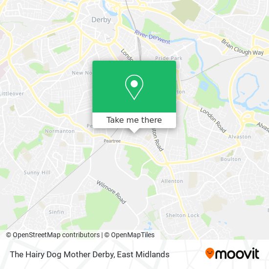 The Hairy Dog Mother Derby map