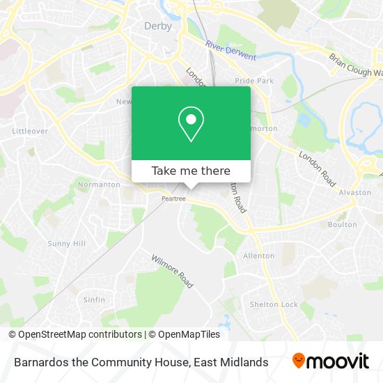 Barnardos the Community House map