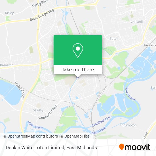 Deakin White Toton Limited map