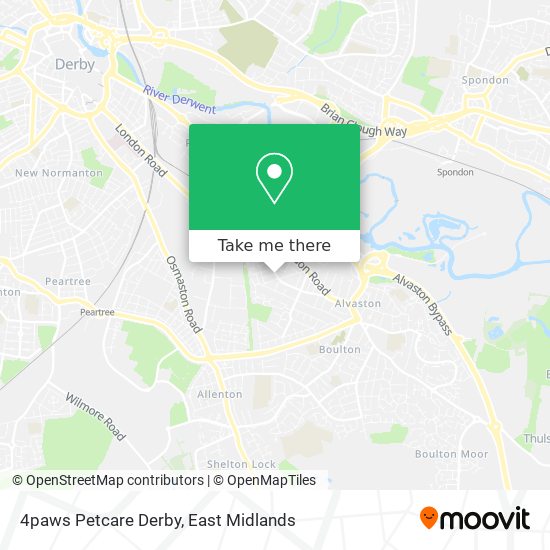 4paws Petcare Derby map