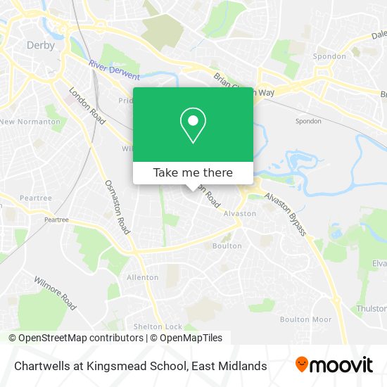 Chartwells at Kingsmead School map