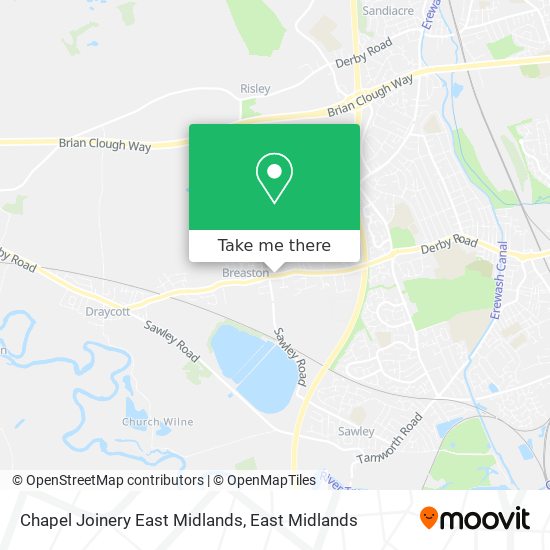 Chapel Joinery East Midlands map