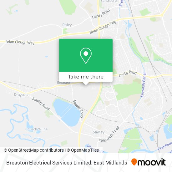 Breaston Electrical Services Limited map