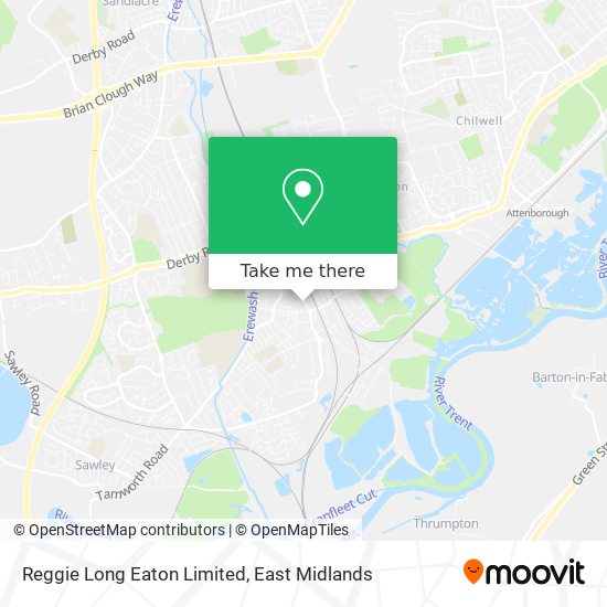 Reggie Long Eaton Limited map