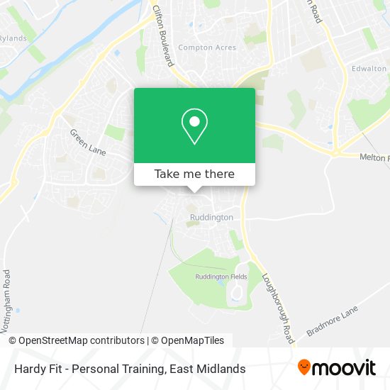 Hardy Fit - Personal Training map